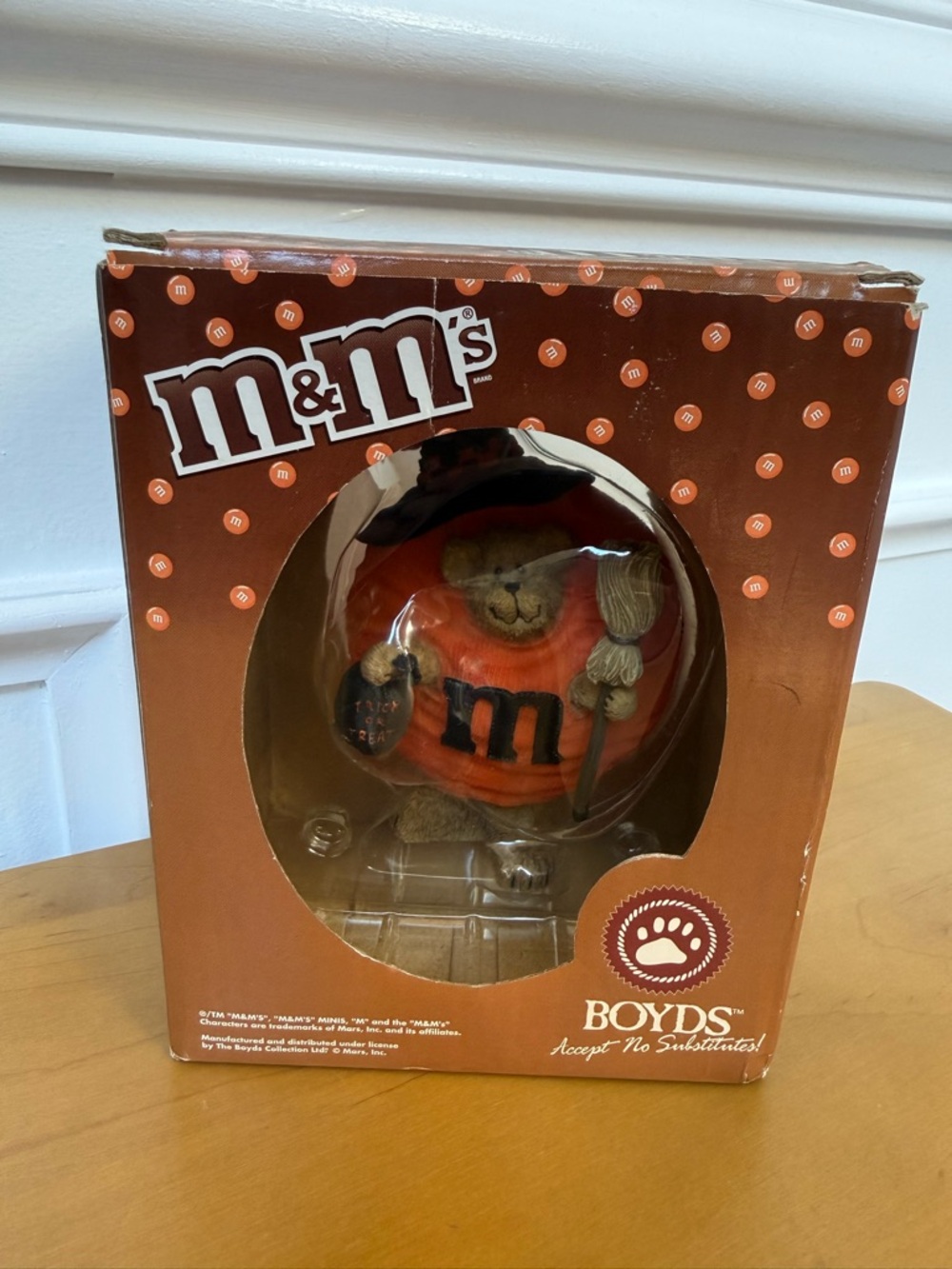 Boyds Bears M&M Orange Brown Collectible Figurine